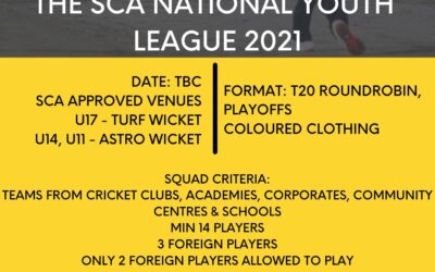 The SCA is inviting Intent of Participation form from teams for The SCA National Youth League 2021