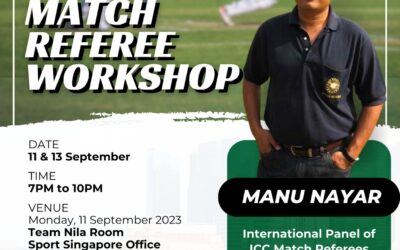 SCA Match Referee Workshop 11 & 13 Sep 2023