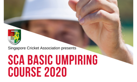 SCA Basic Umpiring Course to be held in Oct 2020